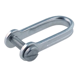 1-1/6" x 3/8" Bainbridge International B131 Stainless Steel Shackle w/Screw | Blackburn Marine Sail Hardware